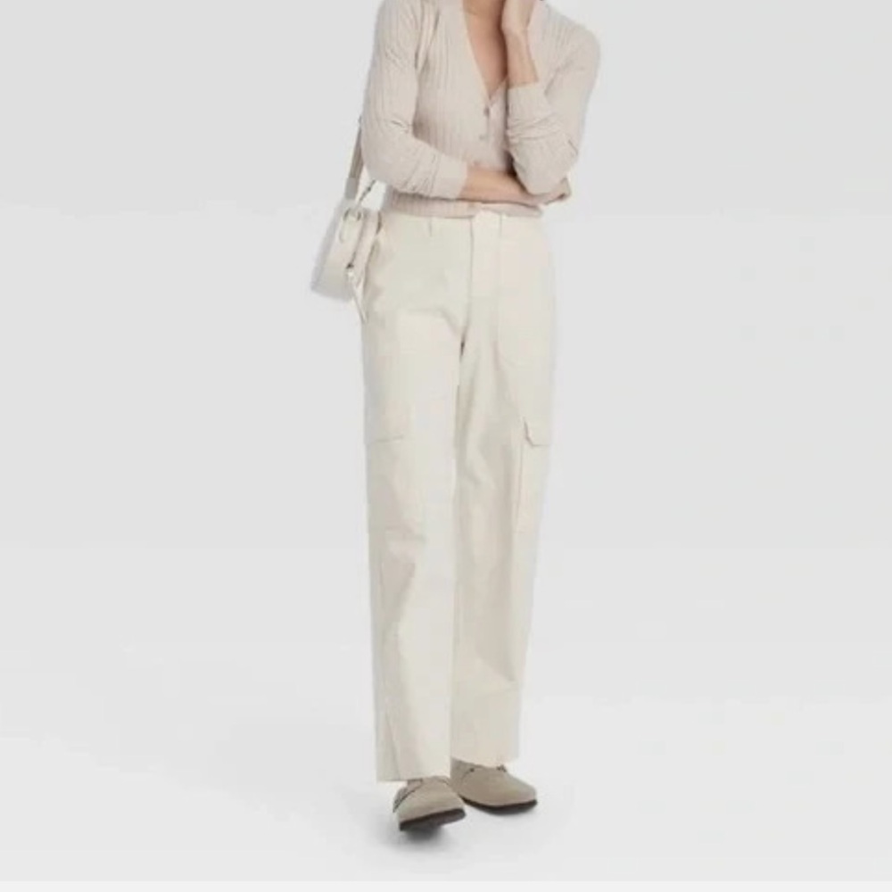 Universal Thread Cream utility pants - image 1